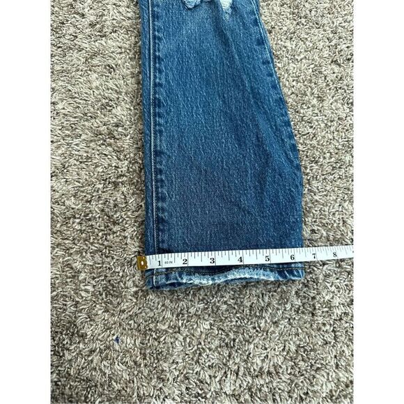 Abercrombie & Fitch Boyfriend Mid Rise Distressed Denim Jeans Women’s 24/00L - Picture 10 of 11